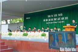 Tuyên truyền, phổ biến giáo dục pháp luật cho cán bộ, chiến sĩ Trung đoàn 141